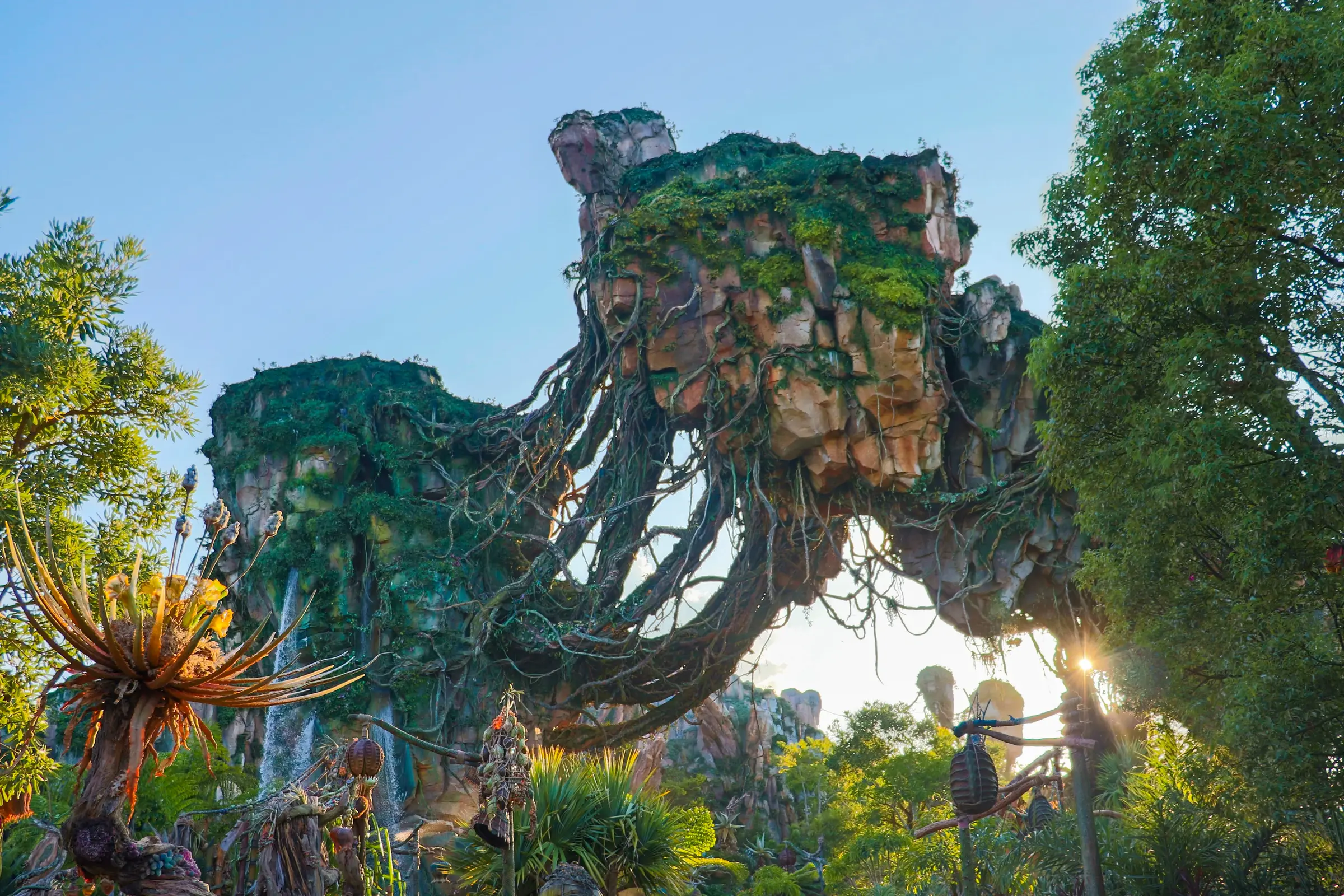 Floating mountains and lush landscape in Pandora at Disney's Animal Kingdom